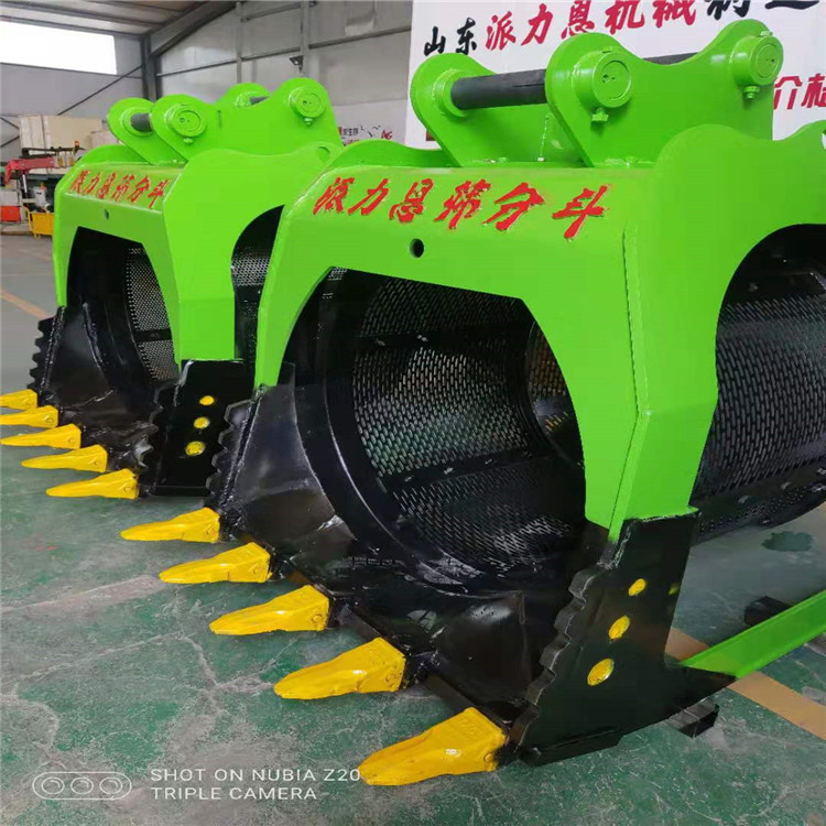 挖掘機篩分設備旋轉篩分斗洗沙斗泥土砂石分離機(圖8)