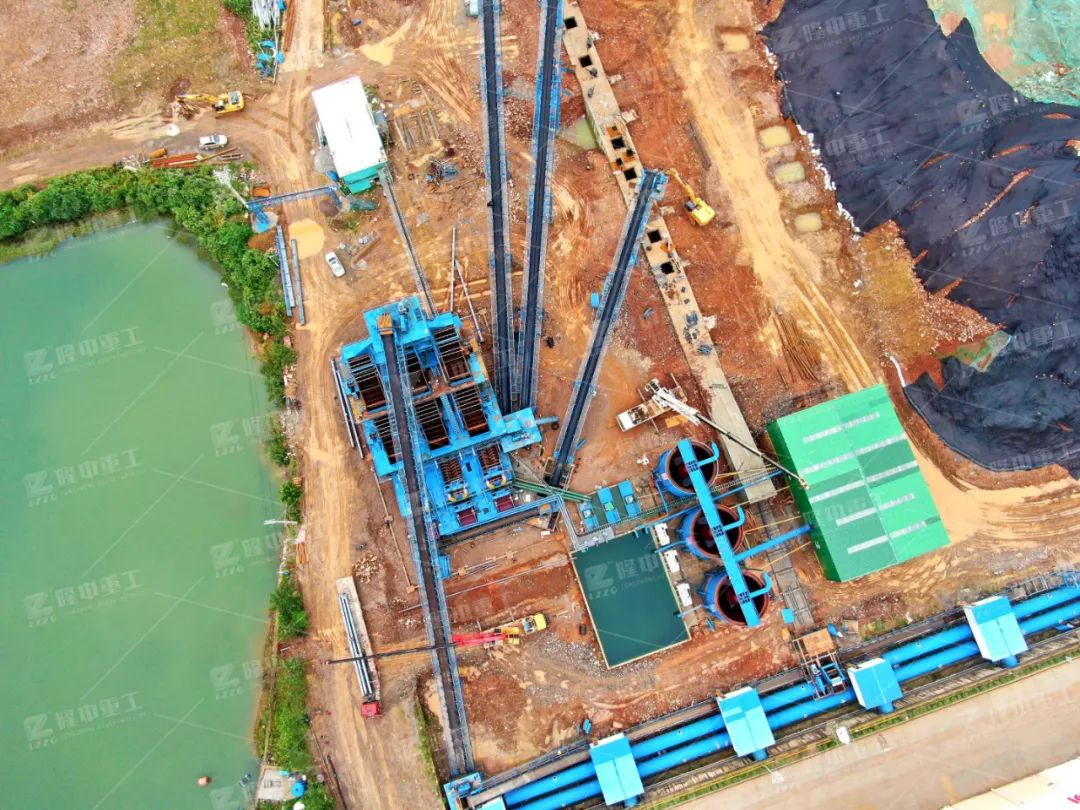 隆中重工EPC承建湖北武穴長江礦業公司二期砂石骨料項目投產！（附生產線視頻）(圖6)