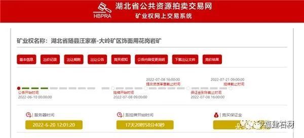 重磅！湖北6大花崗巖礦區掛牌出讓！出讓價共41億，儲量達12億噸！(圖3)